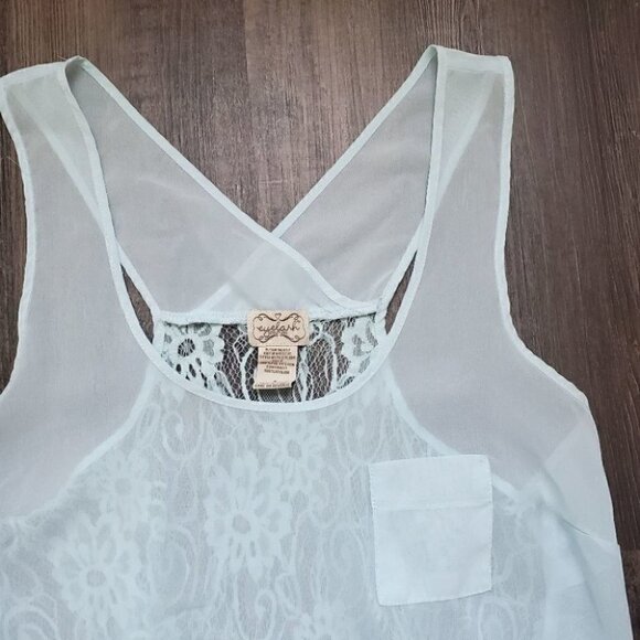 Lace Back Tank Top - Picture 3 of 7